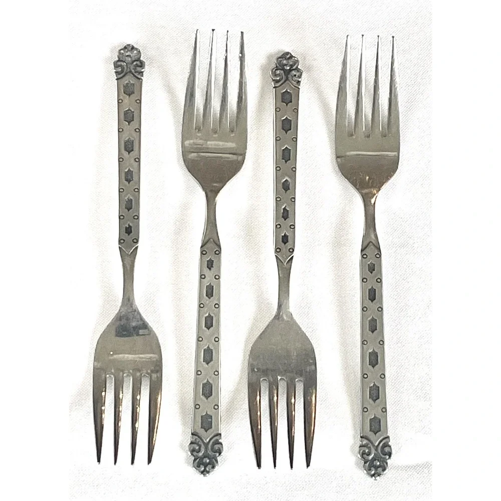 Oneida Northland San Francisco Stainless Flatware Set 59 Pc Japan Black
